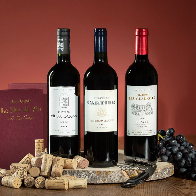 Coffret vin – Coffret Saint-Émilion en grand – 6 vins de Bordeaux rouges