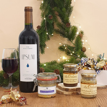 Coffret Découverte Noël – Sélection de vin rouge, pétillants