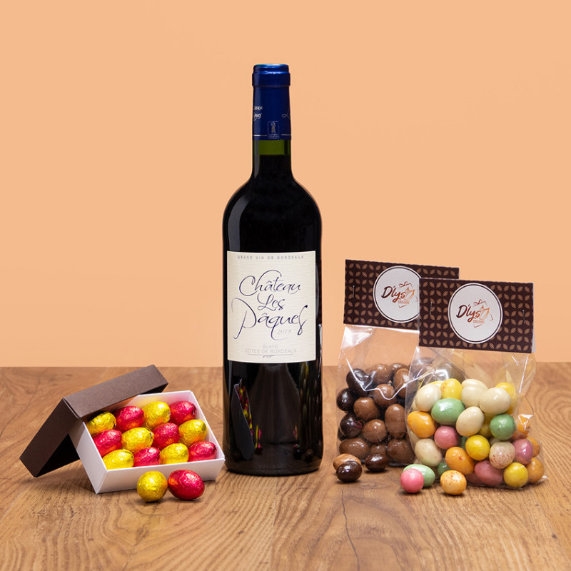 Cadeau anniversaire - Chocolat personnalisé D'lys couleurs